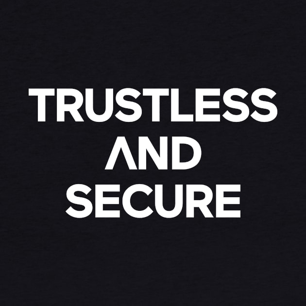 Unique Logo with Arrow Pointing Upward for Trustless and Secure / Black by Magicform